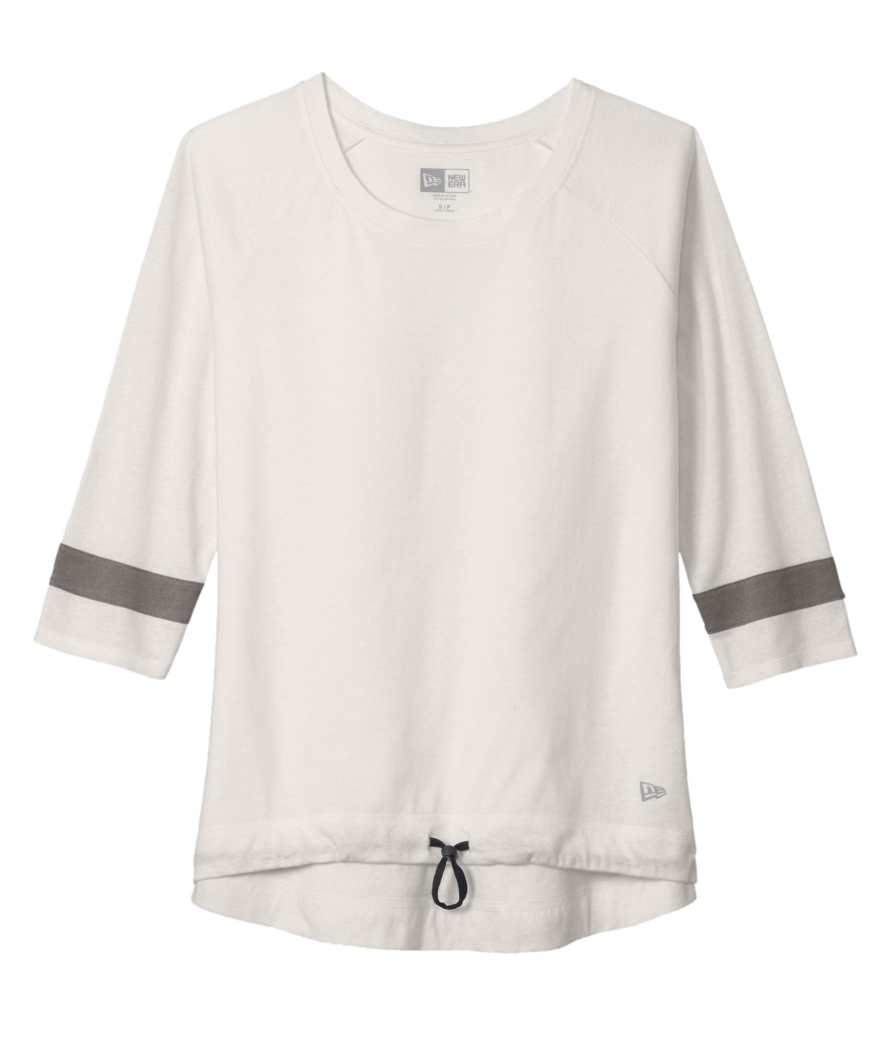 New Era T-Shirts XS / Fan White Solid/Shadow Grey New Era - Women's Tri-Blend 3/4-Sleeve Tee