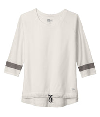 New Era T-Shirts XS / Fan White Solid/Shadow Grey New Era - Women's Tri-Blend 3/4-Sleeve Tee