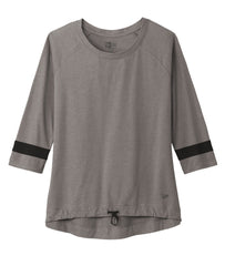 New Era T-Shirts XS / Shadow Grey/Black Solid New Era - Women's Tri-Blend 3/4-Sleeve Tee