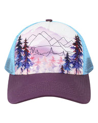 LOCALE Headwear Adjustable / Explorer White/Plum LOCALE - Explorer Trucker Cap