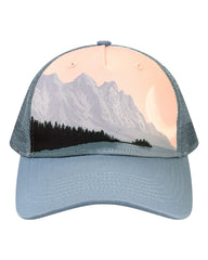LOCALE Headwear Adjustable / Front Range/Slate Blue Sarah D LOCALE - Ranges Trucker Cap