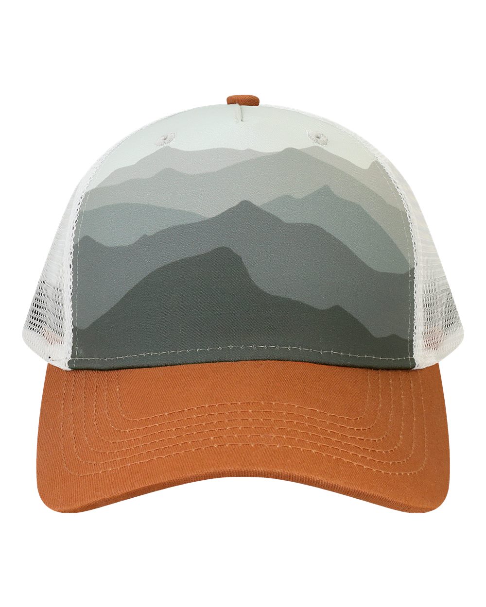 LOCALE Headwear Adjustable / Ranges Grey/Dark Orange LOCALE - Ranges Trucker Cap