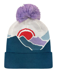 LOCALE Headwear One Size / Mountain Sunset/Purple LOCALE - Mountain Grand Recylced Beanie