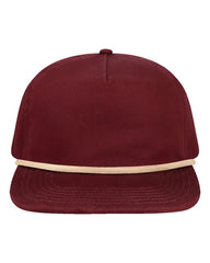LOCALE Headwear Adjustable / Burgundy/Cream LOCALE - Unstructured Rope Cap
