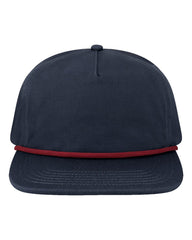 LOCALE Headwear Adjustable / Navy/Maroon LOCALE - Unstructured Rope Cap