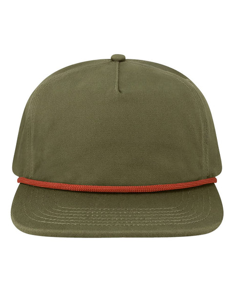 LOCALE Headwear Adjustable / Olive Green LOCALE - Unstructured Rope Cap