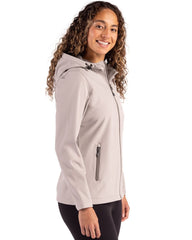 Clique by Cutter & Buck Outerwear Clique by Cutter & Buck - Women's Tempo Recycled Softshell Hooded Jacket