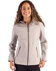 Clique by Cutter & Buck Outerwear Clique by Cutter & Buck - Women's Tempo Recycled Softshell Hooded Jacket