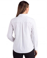 Clique by Cutter & Buck Woven Shirts Clique by Cutter & Buck - Women's Hustle Recycled Long Sleeve Button Down
