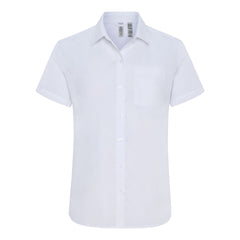 Clique by Cutter & Buck Woven Shirts XS / White Clique by Cutter & Buck - Women's Hustle Recycled Short Sleeve Button Down