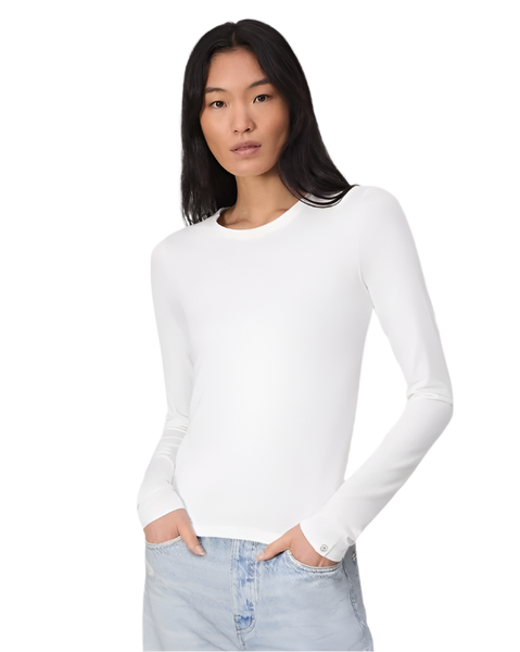 rag & bone T-shirts XXS / White rag & bone - Women's Luca Slim Long Sleeve Tee