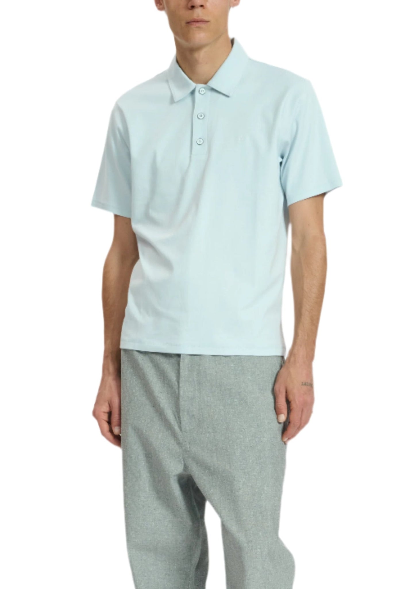 rag & bone Polos XS / Arctic rag & bone - Men's Slim Polo in Tech Pique