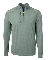 Cutter & Buck - Men's Adapt Eco Knit Heather Quarter-Zip Pullover