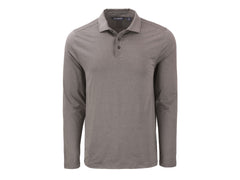Cutter & Buck Polos S / Elemental Grey Cutter & Buck - Men's Coastline Epic Comfort Recycled Long Sleeve Polo