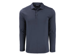 Cutter & Buck Polos S / Navy Blue Cutter & Buck - Men's Coastline Epic Comfort Recycled Long Sleeve Polo