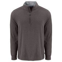 Cutter & Buck Layering S / Dark Black Heather Cutter & Buck - Men's Forge Recycled Stretch 1/4-Zip Pullover