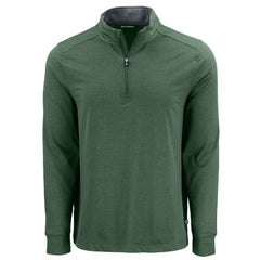 Cutter & Buck Layering S / Dark Hunter Heather Cutter & Buck - Men's Forge Recycled Stretch 1/4-Zip Pullover