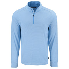 Cutter & Buck Layering S / Atlas/White Cutter & Buck - Men's Forge Recycled Stretch Double Stripe 1/4-Zip Pullover