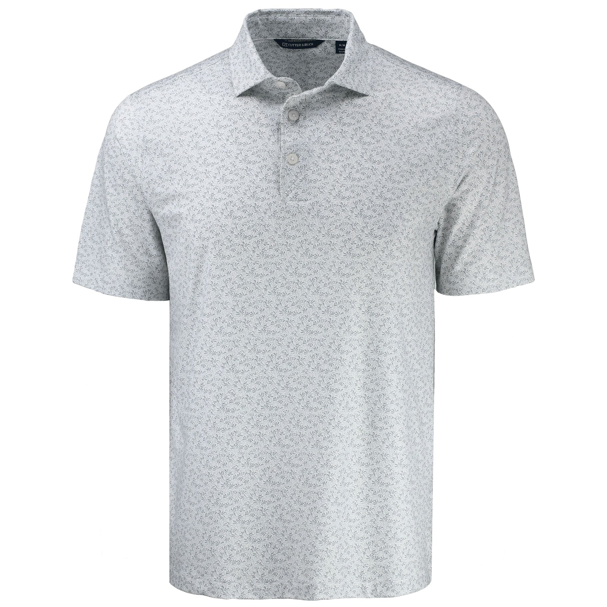 Cutter & Buck Polos S / Polished Cutter & Buck - Men's Pike Fern Print Recycled Polo