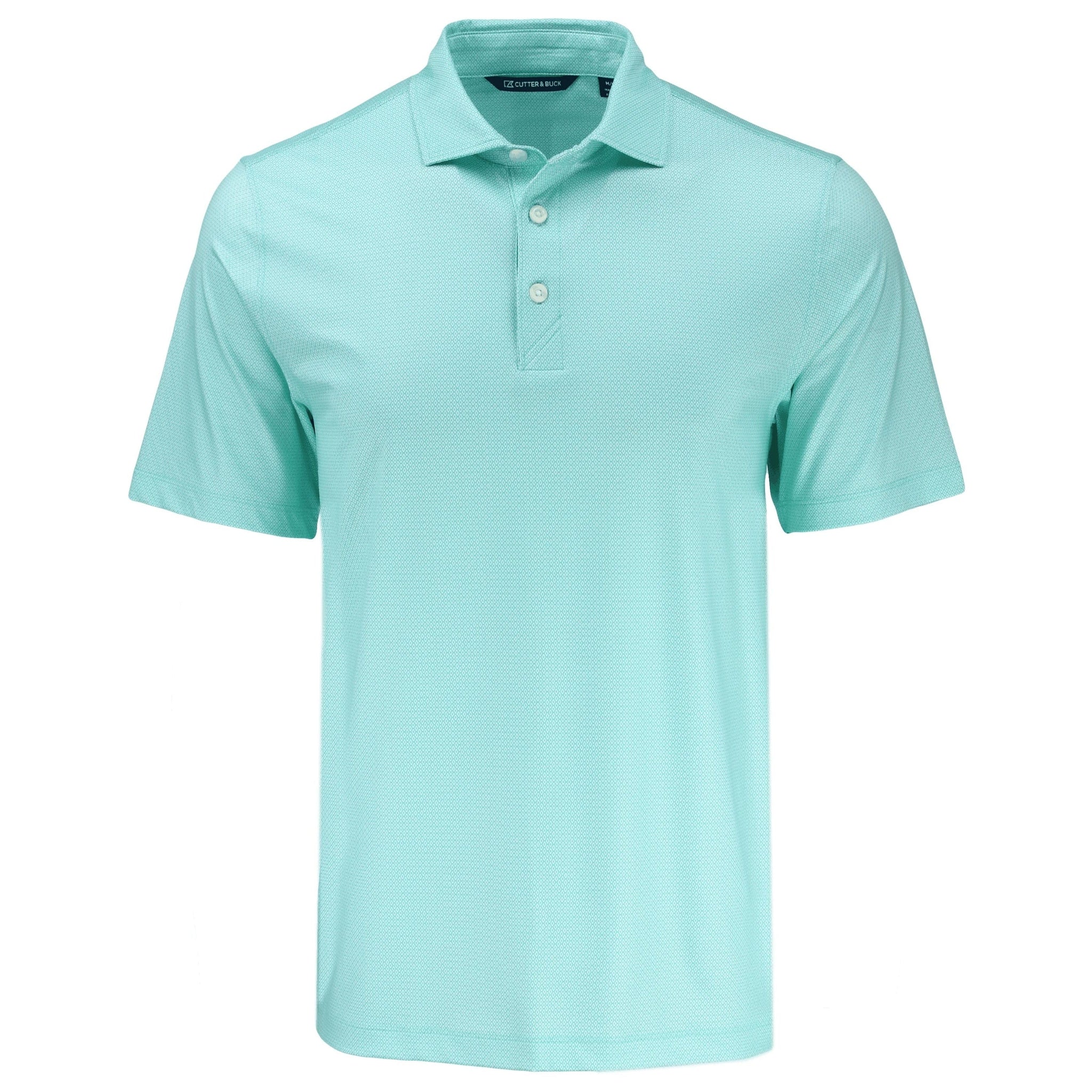 Cutter & Buck Polos S / Fresh Mint Cutter & Buck - Men's Pike Lattice Print Recycled Polo