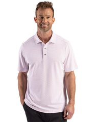 Cutter & Buck Polos Cutter & Buck - Men's Virtue Recycled Hex Print Pique Polo
