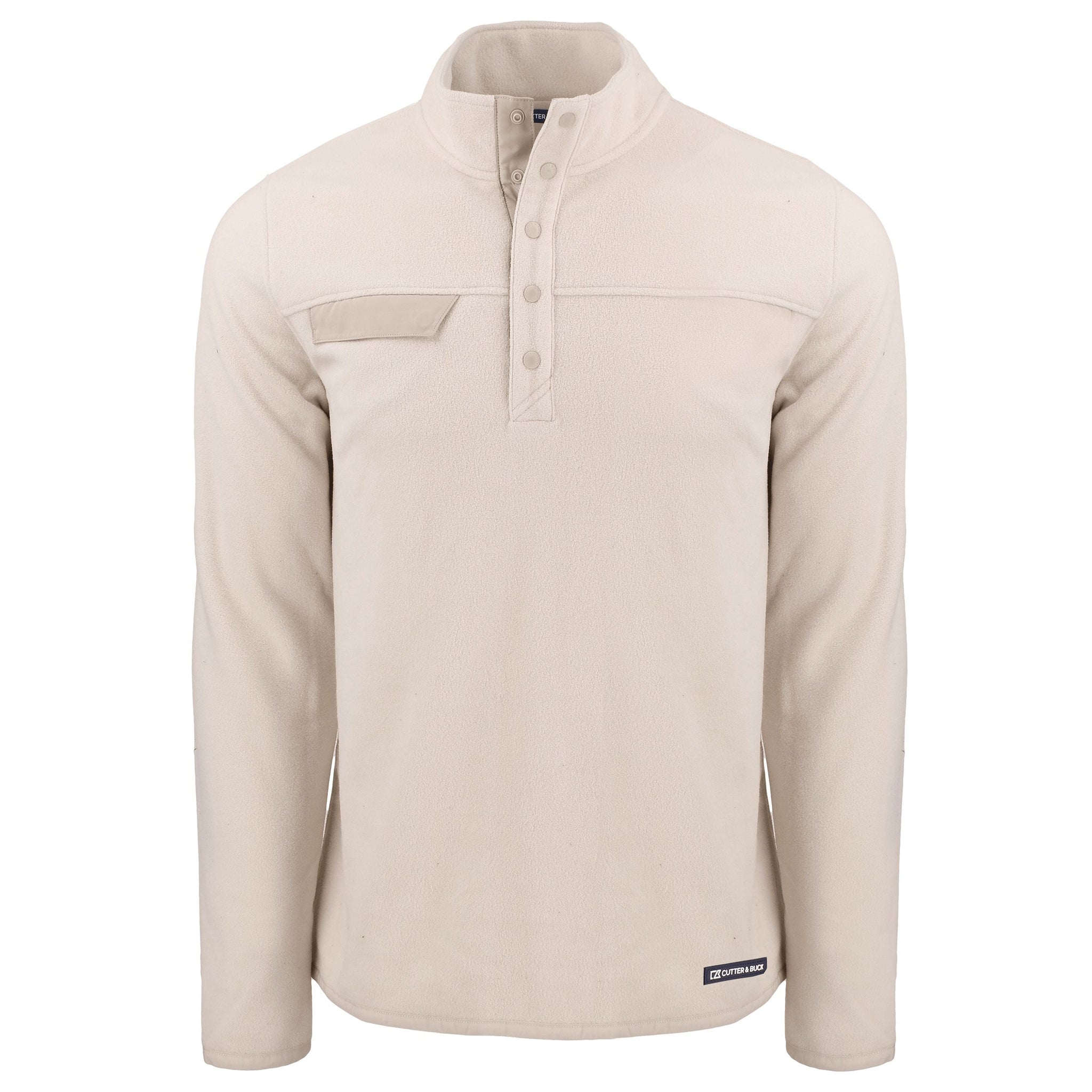 Cutter & Buck Fleece S / Wheat Cutter & Buck - Men's Woodland Recycled Fleece Snap Pullover