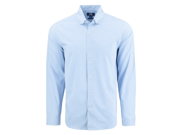 Cutter & Buck Woven Shirts S / Atlas/White Cutter & Buck - Men's Skyline Recycled Gingham Dress Shirt