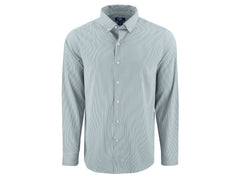 Cutter & Buck Woven Shirts S / Hunter/White Cutter & Buck - Men's Skyline Recycled Pinstripe Dress Shirt