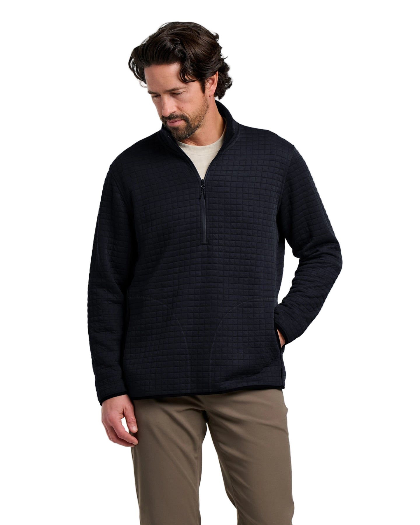 Free Fly Outerwear S / Black Free Fly - Men's Downvalley Quarter-Zip