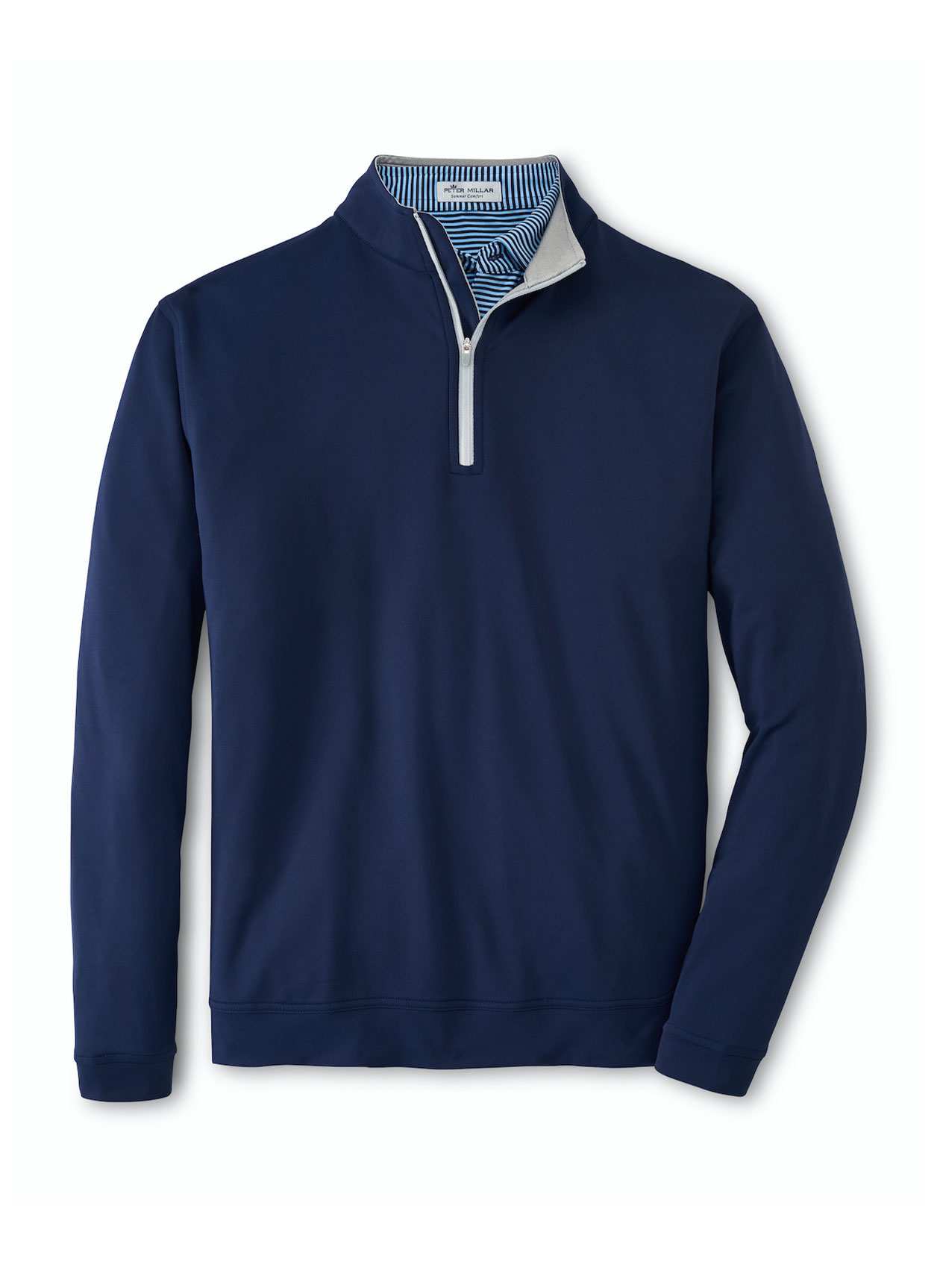 Peter Millar - Men's Perth Stretch Loop Terry Quarter-Zip - Navy