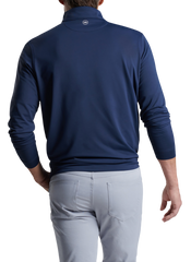 Peter Millar - Men's Perth Stretch Loop Terry Quarter-Zip - Navy