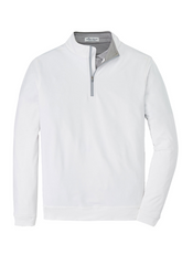 Swift Ship Layering M / White 3-Day Swift Ship: Peter Millar - Men's Perth Stretch Loop Terry Quarter-Zip