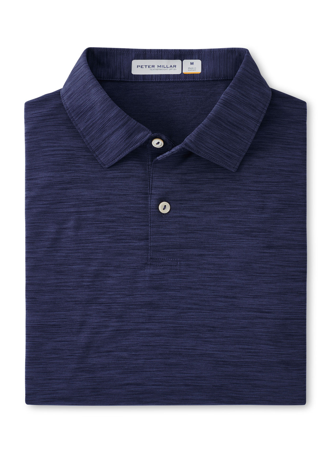 Peter Millar Polos S / Navy Peter Millar - Men's Featherweight Mélange Performance Polo - Navy