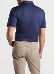 Peter Millar Polos Peter Millar - Men's Featherweight Mélange Performance Polo - Navy