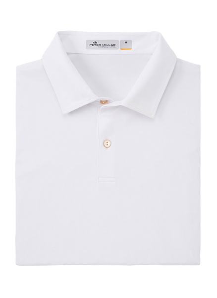 Peter Millar Polos S / White Peter Millar - Men's Featherweight Mélange Performance Polo - White