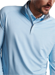 Peter Millar - Men's Stealth Performance Quarter-Zip - Blue Frost