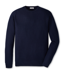Peter Millar Sweaters S / Navy Peter Millar - Men's Autumn Crest Honeycomb Crewneck Sweater