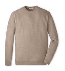 Peter Millar Sweaters S / Stone Peter Millar - Men's Autumn Crest Honeycomb Crewneck Sweater