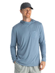 Free Fly T-shirts S / Blue Fog Free Fly - Men's Bamboo Lightweight Hoodie