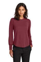 Mercer+Mettle Knit Top Mercer+Mettle - Women's Stretch Jersey Long Sleeve Blouson Top
