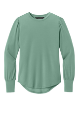 Mercer+Mettle Knit Top XS / Sage Mercer+Mettle - Women's Stretch Jersey Long Sleeve Blouson Top