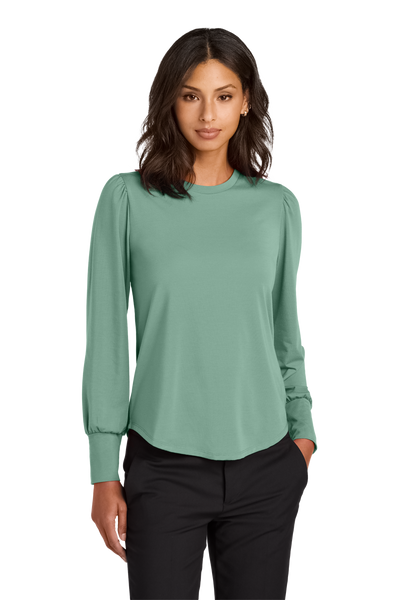 Mercer+Mettle Knit Top Mercer+Mettle - Women's Stretch Jersey Long Sleeve Blouson Top