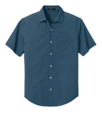 Mercer+Mettle Woven Shirts XS / Night Navy Dash Print Mercer+Mettle - Men's Short Sleeve Patterned UV Capital Tech Shirt