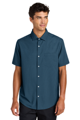 Mercer+Mettle Woven Shirts Mercer+Mettle - Men's Short Sleeve Patterned UV Capital Tech Shirt