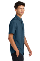 Mercer+Mettle Woven Shirts Mercer+Mettle - Men's Short Sleeve Patterned UV Capital Tech Shirt