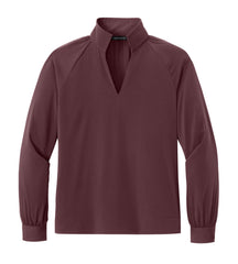 Mercer+Mettle Woven Shirts XS / Dark Raisin Mercer+Mettle - Women’s Long Sleeve Buttery Soft Popover Blouse