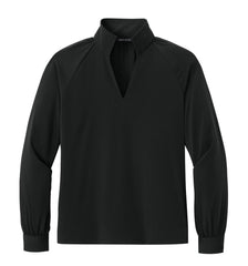 Mercer+Mettle Woven Shirts XS / Deep Black Mercer+Mettle - Women’s Long Sleeve Buttery Soft Popover Blouse
