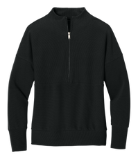 Mercer+Mettle Layering XS / Deep Black Mercer+Mettle - Women's Linear Texture 1/4-Zip