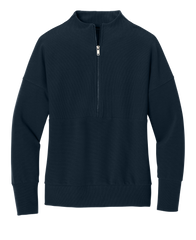 Mercer+Mettle Layering XS / Night Navy Mercer+Mettle - Women's Linear Texture 1/4-Zip