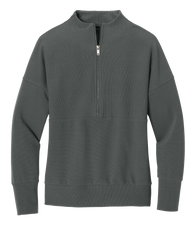 Mercer+Mettle Layering XS / Storm Grey Mercer+Mettle - Women's Linear Texture 1/4-Zip